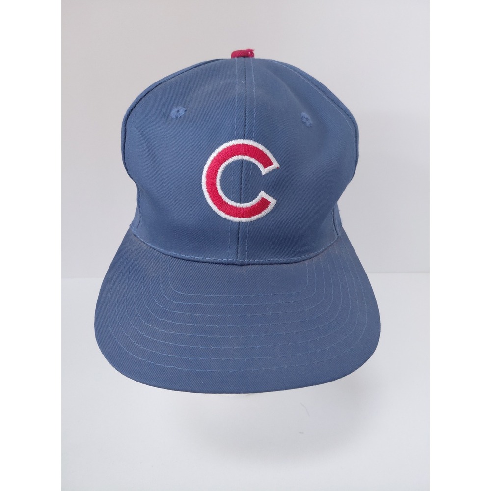 Vintage 1990s Chicago Cubs Twins Enterprise Snapback Hat MLB Blue Red C Logo NWT